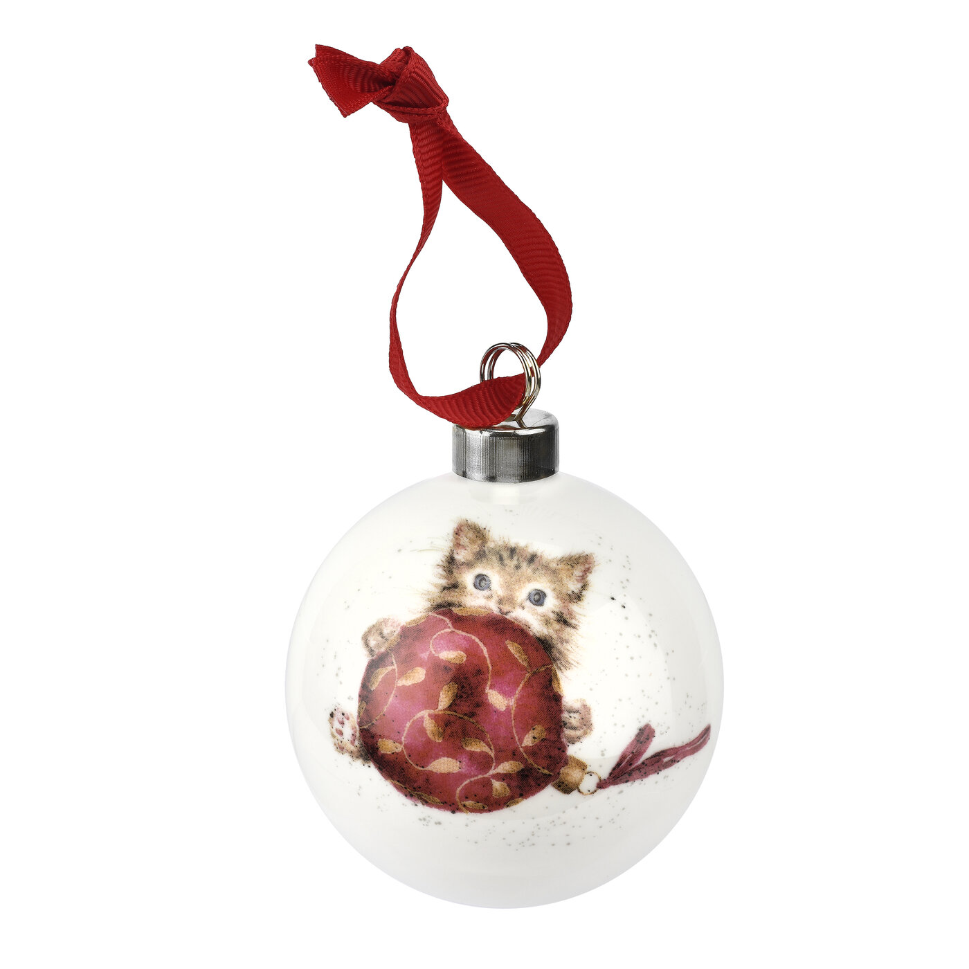 Royal Worcester Wrendale Designs Bauble (Purrfect Christmas